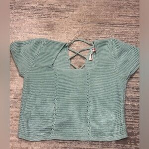 Brand- Inner circle- Light green/blue knitted top